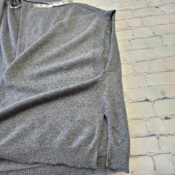 Halogen women’s dark gray one size open front oversized sweater shrug cardigan - Picture 8 of 12